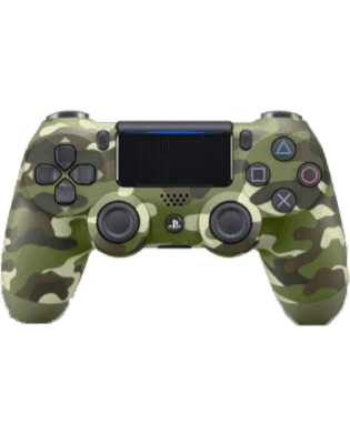 Official Sony DualShock 4 Controller for PS4 (V2) Green Camouflage - PS4 (Pre-owned)